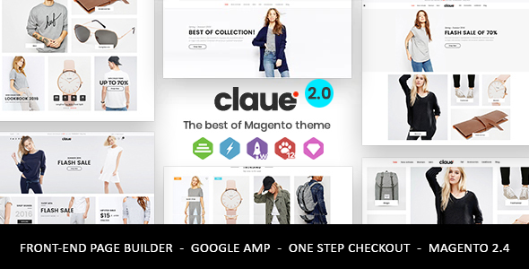 Claue - Clean, Minimal Magento 2 and 1 Theme