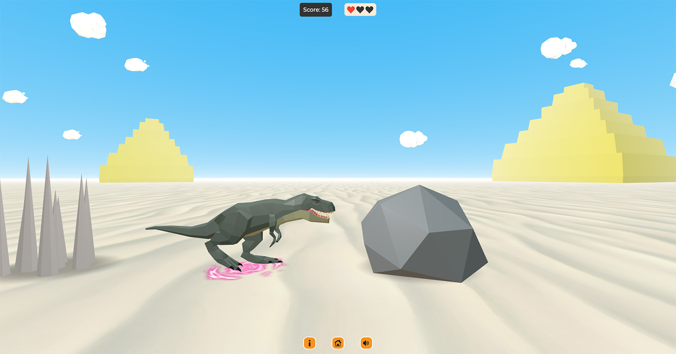 3D Dino Run - Cross Platform Hyper Casual Game by raizensoft