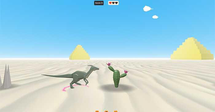 3D Dino Run - Cross Platform Hyper Casual Game Games 