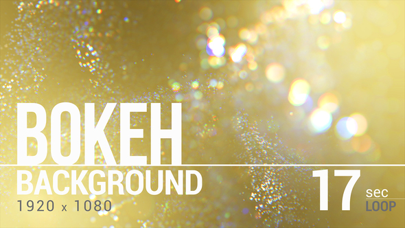 Golden Glitter Bokeh Background alt