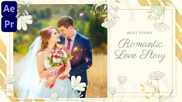 Romantic Love Story || Wedding Slideshow (MOGRT)