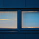 empty window with blinds and peephole at night - PhotoDune Item for Sale