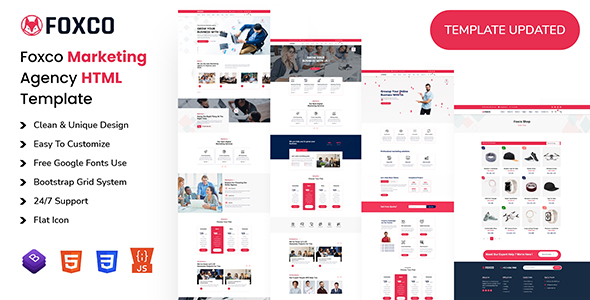 Foxco - Marketing Agency Html Template