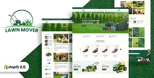 Lawn Mover - Gardening & Garden Equipments Store Shopify Theme