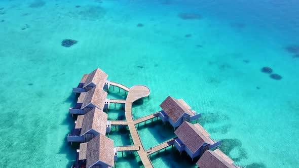 Aerial nature of island beach by sea and sand background alt