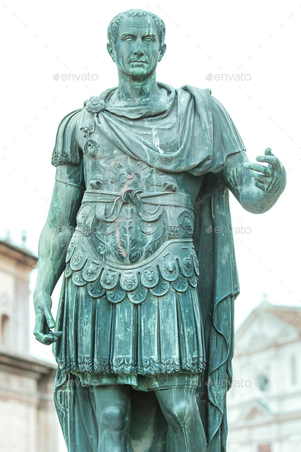 Bronze statue of Julius Caesar in Rome