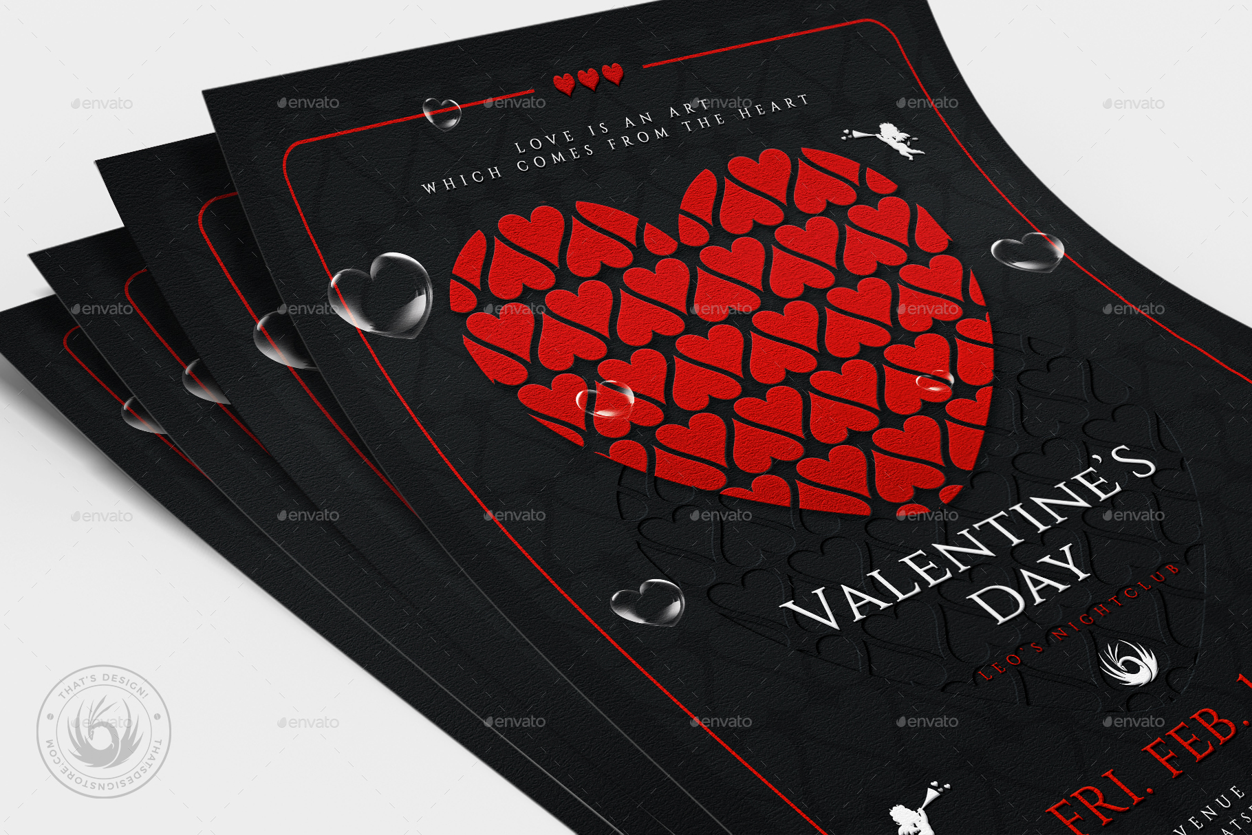 Valentines Day Flyer Template V22, Print Templates | GraphicRiver