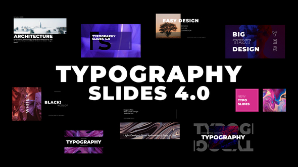 Typography Slides 4.0 | After Effects, After Effects Project Files