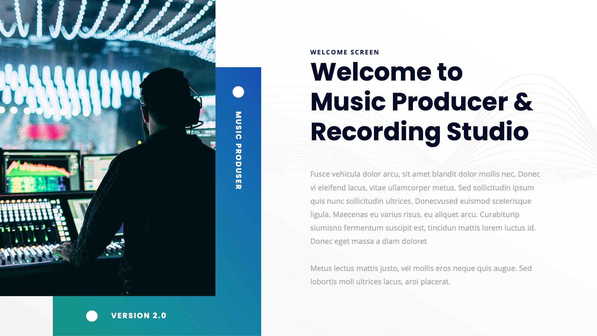 Musiczan - Music Producer & Recording Studio Powerpoint Template v2.0 ...