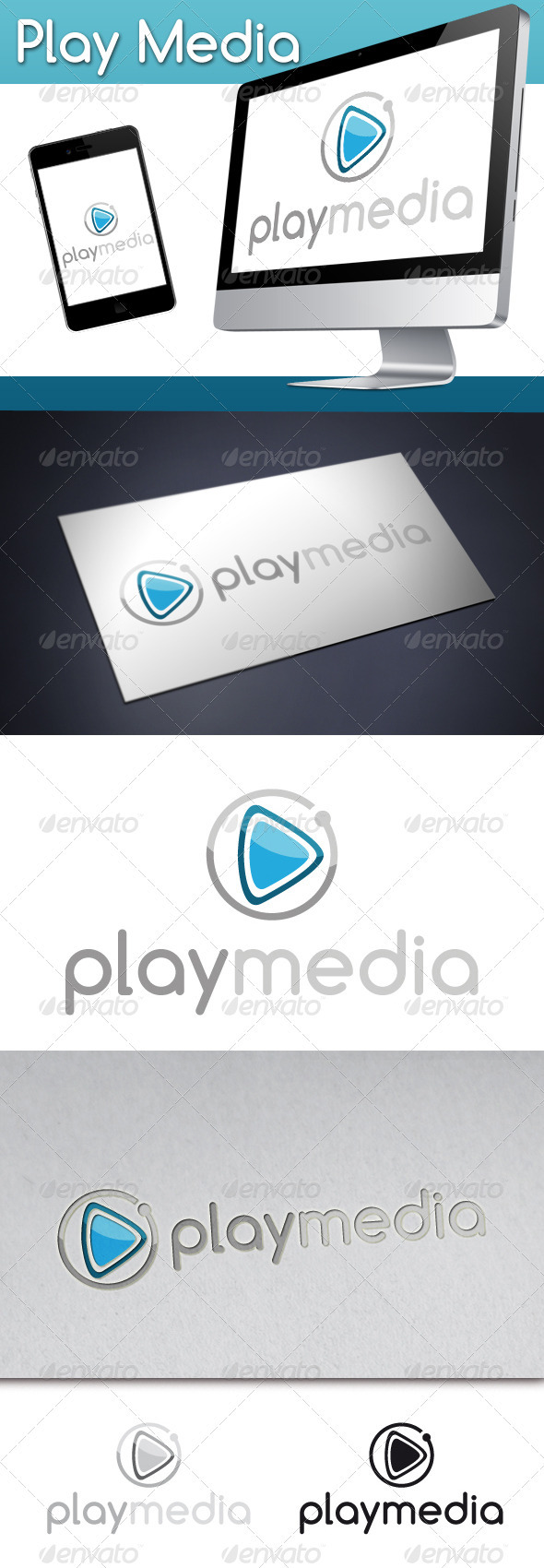 Play Media Logo 1 - Symbols Logo Templates