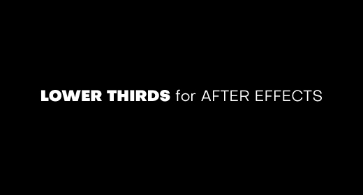 Modern Lower Thirds | After Effects