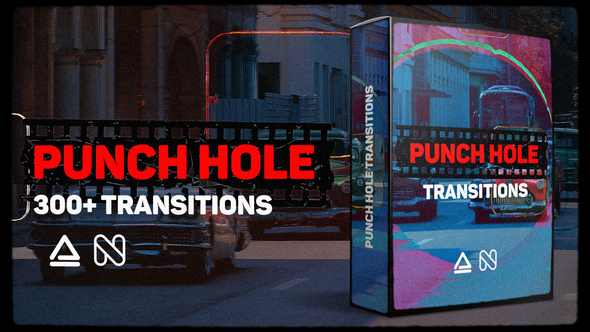 Punch Hole Transitions Library Elements template preview
