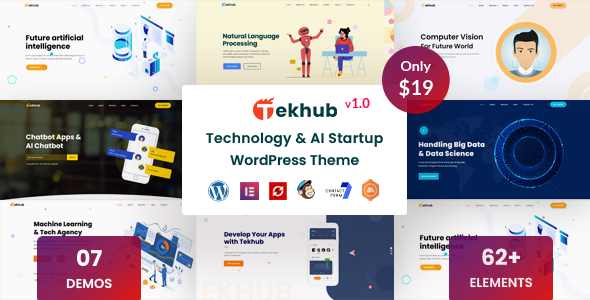 Tekhub - AI Startup WordPress Theme