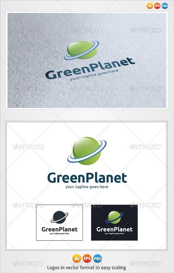 Green Planet Logo - Symbols Logo Templates