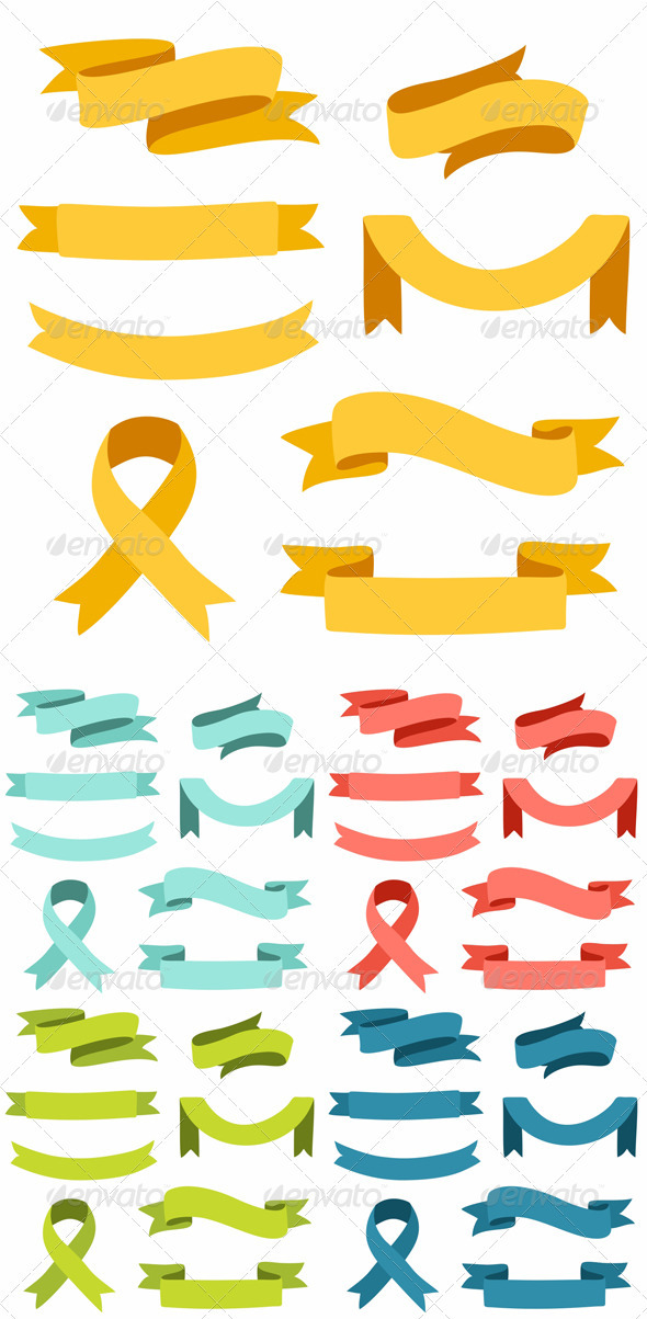 Ribbons Set - Decorative Symbols Decorative