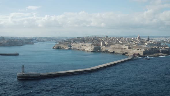 Panoramic View Of Valletta City In Malta