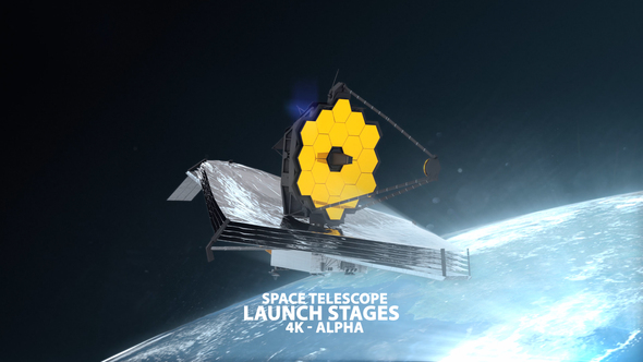 James Webb Space Telescope Launch Stages in 4K
