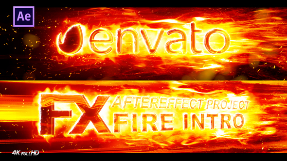 FX Fire Intro Logo