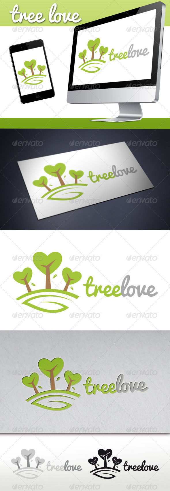 Love Tree Logo - Nature Logo Templates