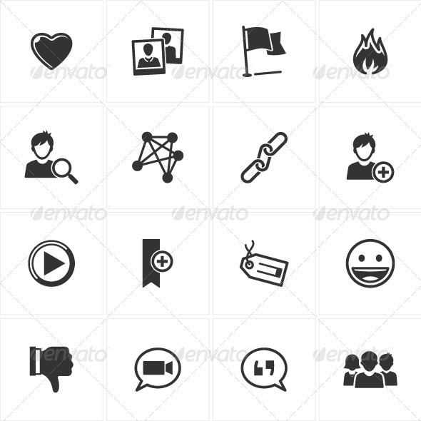 Social Media Icons-Set 2 - Media Icons