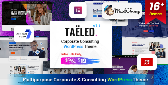 TAELED – Corporate Consulting WordPress Theme