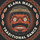 Klana Mask Javanese Traditional Dance Tshirt Design