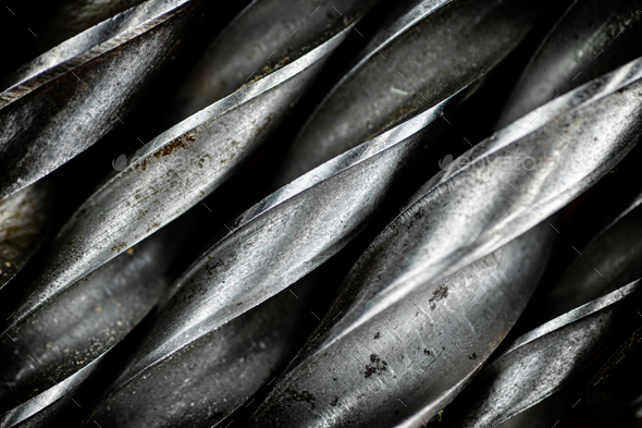 A bunch of drill bits.