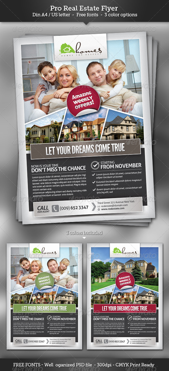 Pro Real Estate Flyer Template - Corporate Flyers