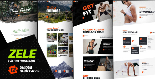 Zele - Fitness & Sports WordPress Theme