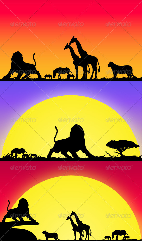 Safari Life - Animals Characters