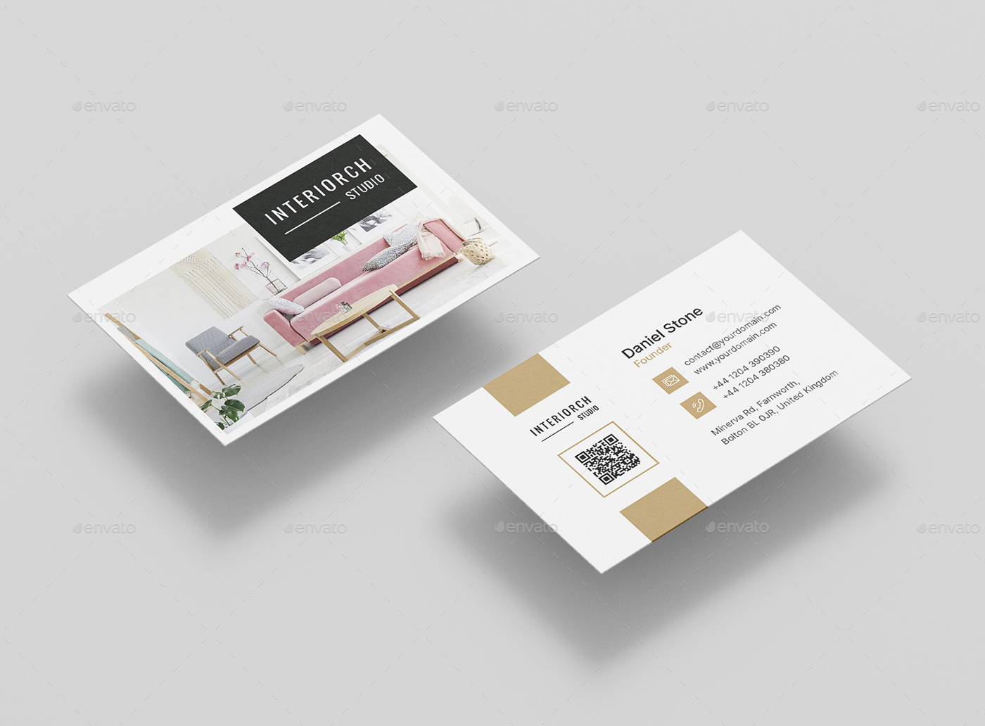 Business Card – Interiorch Architecture and Interior Design, Print ...