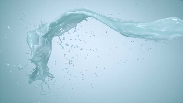 Milky green liquid splash, Slow Motion alt