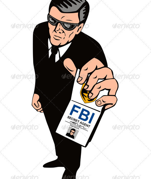 Secret Service Agent Body Guard - People Characters