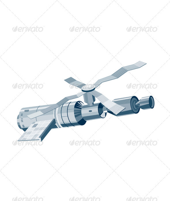 Skylab Space Station Satellite - Man-made Objects Objects