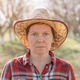 Portrait of female farmer in organic walnut orchard, sustainable farming and homegrown produce - PhotoDune Item for Sale