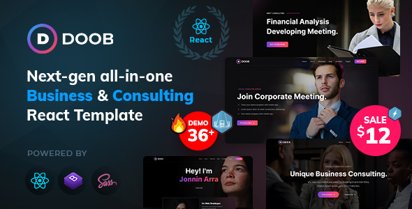 Doob - Business and Consulting React Teamplate