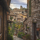 Assisi street and Rocca Maggiore fortress. Perugia, Umbria, Italy. - PhotoDune Item for Sale
