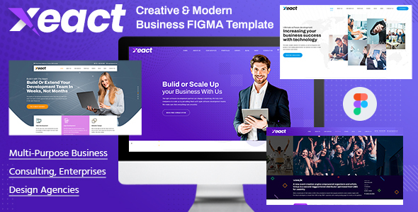 Xeact - Multi-Purpose Business Figma Template