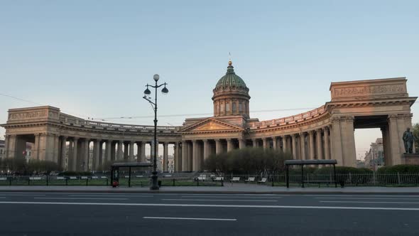 Kazan Cathedral. in St. Petersburg. Russia
