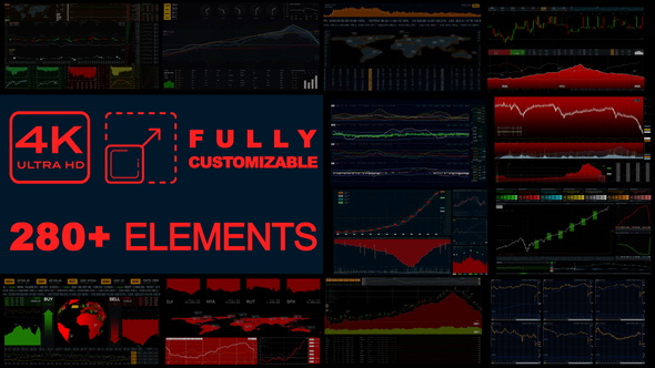 Stock Markets Pack 2 (280+ elements)