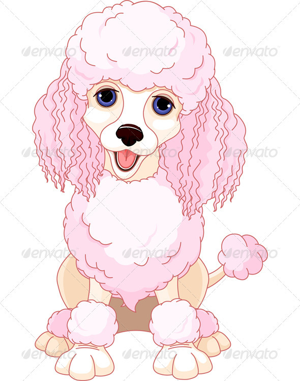 Pink Poodle - Animals Characters
