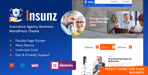 Insunz - Insurance Agency WordPress Theme