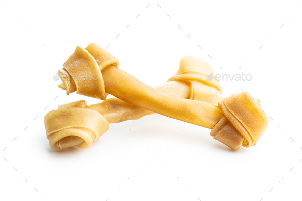 Delicacy for dogs. Chewing bone for dog