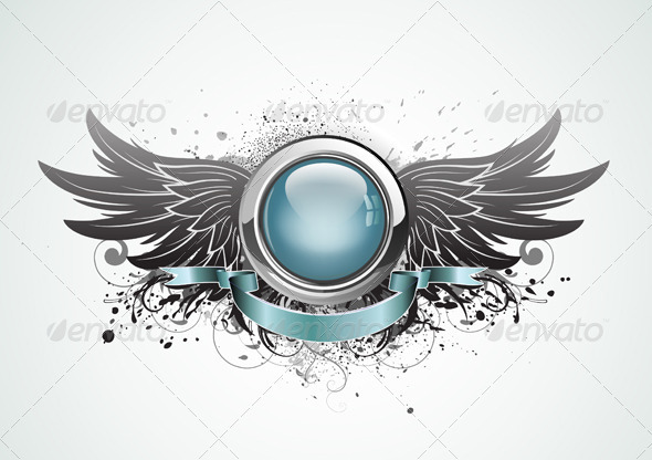 Winged insignia - Decorative Vectors