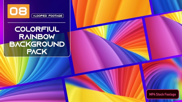 Colorful Rainbow Background Pack