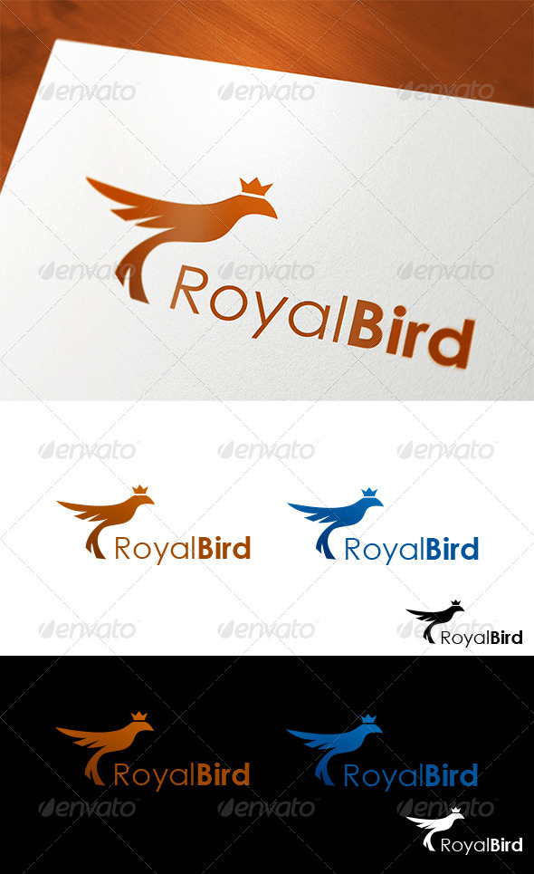 Royal Bird Logo - Animals Logo Templates