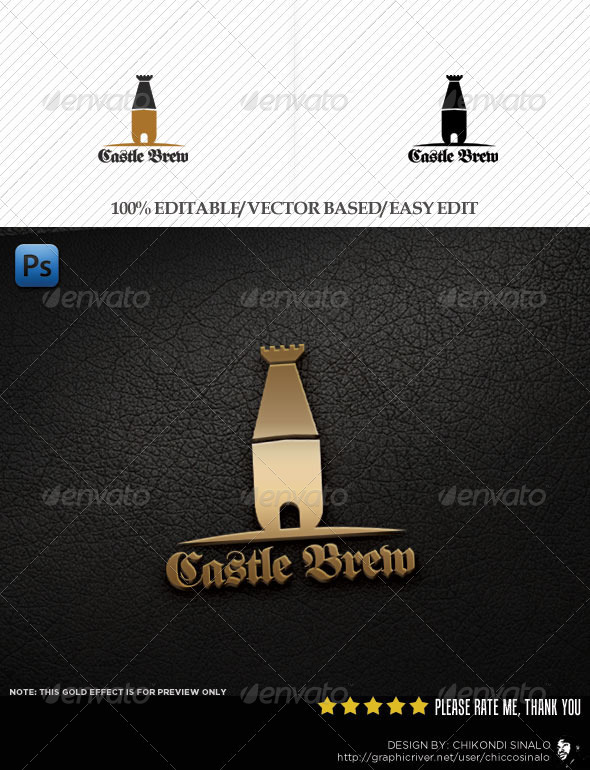Castle Brew Logo Template - Symbols Logo Templates