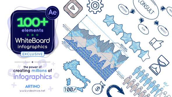 Whiteboard Infographic Infographics template preview