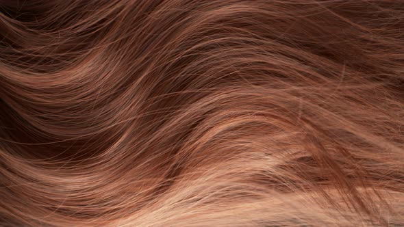 Super Slow Motion Shot of Waving Brown Hair at 1000 Fps alt
