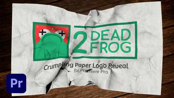 Crumpling Paper Logo Reveal PREMIERE